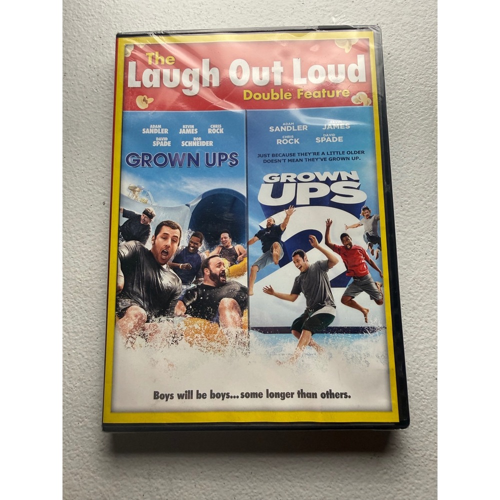 Grown Ups 1 & 2 Double Feature DVD Adam Sandler Chris Rock New Sealed 46638LIT
